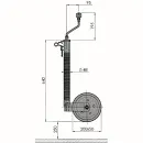 ALKO support wheel 300 kg solid rubber wheel 200x50 steel...