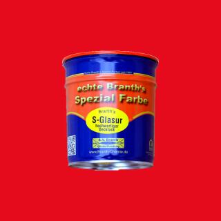 Branths S-Glaze (slow drying) can 0.75 l traffic red RAL 3020