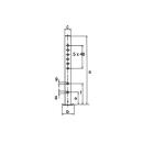 Support foot 50mm square adjustment range 5x40mm 400kg