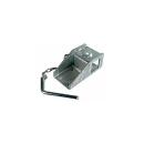 Clamp tube Ø 50 mm square including socket pin