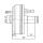 KNOTT brake stub up to 1500 kg 200x50 left