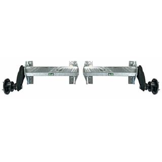 Axle stub 1000 kg / pair, wheel connection 100 x 4