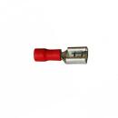 Flat receptacles 35032, insulated, red, 0.25 - 1.00 qmm