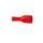 Flat receptacles 35029, fully insulated, red, 0.25 - 1.00 qmm
