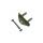 Angle hinge bracket, stainless steel, suitable for 415378