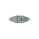 Universal hinge, galvanized, length 70/70 mm