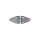 Universal hinge, galvanized, length 70/70 mm
