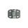 Universal hinge, galvanized, length 35/35 mm