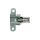 Eccentric lock adjustable with safety device, galvanized
