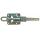 Eccentric locks, clamping eye, safety button, 4-hole plate, galvanized
