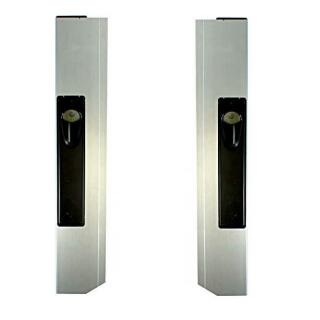Drop side locks without stop, anodized aluminum