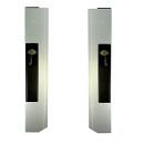 Drop side locks without stop, anodized aluminum