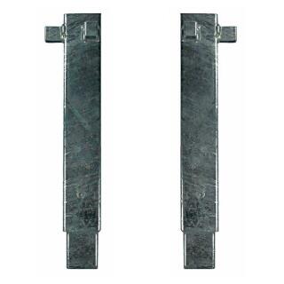 Steel corner stanchions for drop sides