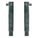 Steel corner stanchions for drop sides
