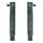 Steel corner stanchions for drop sides