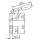 T-handle for clamp tube Ø 48 mm