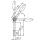 T-handle for clamp with joint, tube Ø 60 mm
