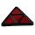 Triangular reflector 4 individual reflectors 2 fastening screws