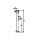 Support foot with hexagonal connection, tube Ø 57 mm, support load 1300 kg