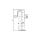 Support foot with crank, galvanized, tube Ø 60 x 4 mm square