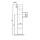 Support foot with hexagonal connection, galvanized, tube Ø 60 x 4 mm square
