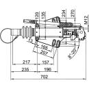 AL-KO overrun device -PROFI V- Ges.-Gew. 2000 - 3500 kg, AE 3500, RB: 1637/2051