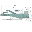 AL-KO overrun device type 251S 1500-2600 kg, VKT 100 - square