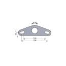 BPW bracket for drawbar beam