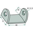 Hinge bracket, material: galvanized