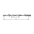 BPW Bowden cable brake 230 x 40 RAS K fork head HL 1230 mm / GL 1470 mm