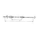 KNOTT NIROSTA Bowden cable bell Ø 19 mm HL 830 mm / GL 1040 mm