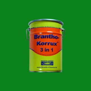 Brantho Korrux "3 in 1" 5 liters barrel green BK632 = RAL 6037