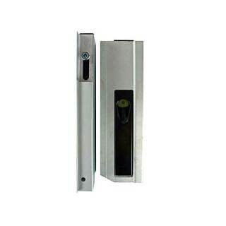 Aluminum lock with stop 350 mm height, left