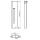 Aluminum lock with stop 400 mm height, left
