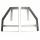 Metal lamp holder set left & right