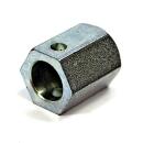Hexagonal shaft for support feet