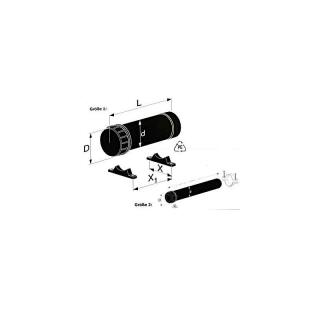Document roll, polyethylene Ø 50 mm x length 340 mm
