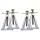 Aluminum support frame set of 4 pieces
