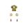 Spindle nuts thread thickness Ø 20 mm, plug supports