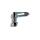 Slide lock, galvanized for screwing on with nut M12, bolt...