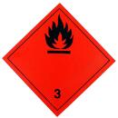 PVC self-adhesive film hazard class 3 150x150 mm