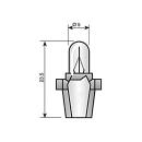 Bulb NARVA 24V 1.2W socket B 8.5d