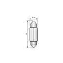 Festoon NARVA 24V 10W Sv8,5-8 / 11 x 41 mm