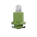 Plastic base lamp 24V 1.4W light green EBS R11