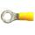 Ring cable lug M6 yellow 3.0-6.0mm