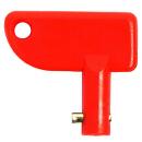 Battery master switch key