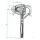 Angle lever lock on the right, size 0, with spring lock, lever 142 mm