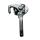 Angle lever lock on the right, size 1, automatic button lock