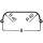 Double axle fender profile 40 B240 R400 L1980 S1500 H410