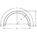 Single axle mudguard profile 12/40 B220 R400 L1285 S800 H415